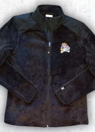 Black Fluffy Champion Fleece Jacket with ECU Logo, condition: Very good, size: M / UK 12-14, £6.00, £7.00 includes Buyer Protection