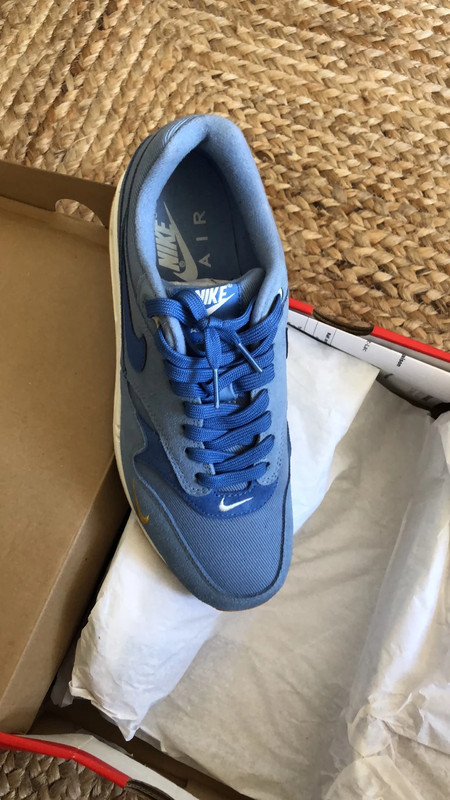 Nike Air Max 1 Mini Swoosh Work Blue Vinted