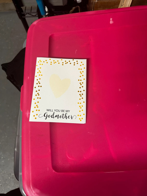 godmother announcement card 1