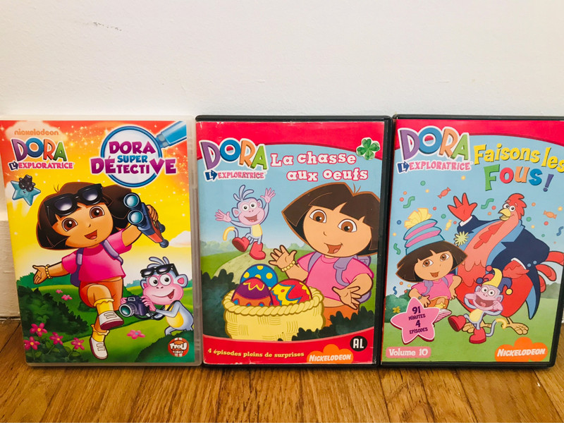 3 DVD de Dora l’exploratrice Nickelodeon - Vinted