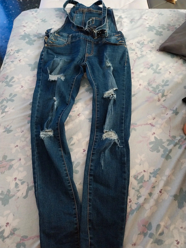 Salopette di jeans hot sale