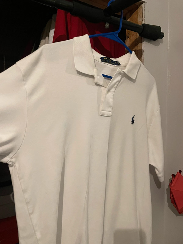 White Polo Ralph Lauren Shirt Size Medium 1
