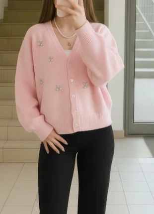 Gilet rose pastel avec papillons brodés – Taille S, marca: belina, estado: Muito bom, tamanho: S / 36 / 8, €27.90, €30.00 inclui Proteção do Comprador