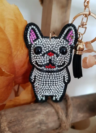 Porte clés femme chic chien bouledogue francais, marque: #frenchiebulldog legend, état: Très bon état, 7,99 €, 9,09 € Protection acheteurs incluse