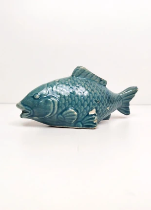 Figurine poisson - céramique peinte - défauts de fabrication - 16 cm, marque: poisson, état: Bon état, 12,00 €, 13,30 € Protection acheteurs incluse