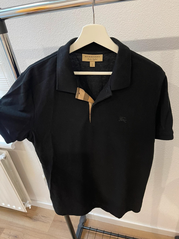 Originele Burberry zwarte polo t-shirt 1