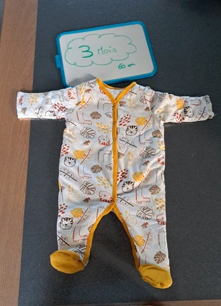 Pyjama épais 3 mois du pareil au même, marque: Du Pareil au Même, état: Neuf sans étiquette, taille: 1-3 mois / 56 cm, 5,00 €, 5,95 € Protection acheteurs incluse