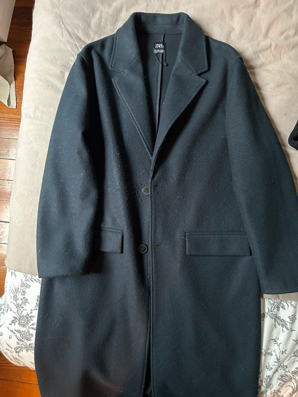 Manteau bleu marine discount zara