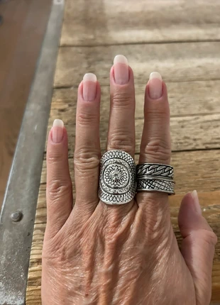 Lot 3 bagues argent, marque: H&M, état: Très bon état, taille: 17,3 mm, 8,00 €, 9,10 € Protection acheteurs incluse