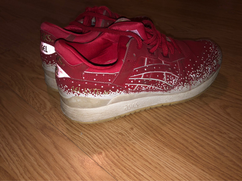 Chaussures asics gel lyte 3 rouge et blanche Vinted