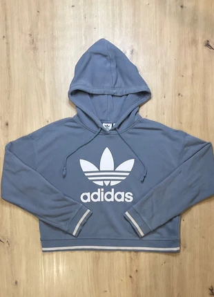 Adidas Trefoil Hoodie Crop Azul Vintage – Talla L, marque: adidas, état: Très bon état, taille: L / 40 / 12, 20,00 €, 21,70 € Protection acheteurs incluse