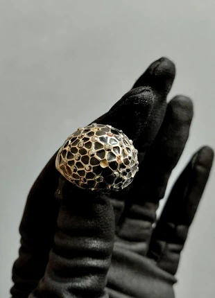 Anillo plateado diseño panal con cristales mini | T. 20 mm, marque: Boutique Madrid, état: Bon état, taille: 19,8 mm, 6,90 €, 7,95 € Protection acheteurs incluse