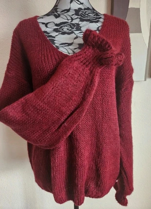 🌸 Magnifique pull doux oversize manches fleurs - TU 40 au 46/48 - Made in ltaly 🌸, marke: Boutique Parisienne, zustand: Sehr gut, größe: XXL / 44 / 16, 30,00 €, 32,20 € beinhaltet Vinted-Käuferschutz Pro