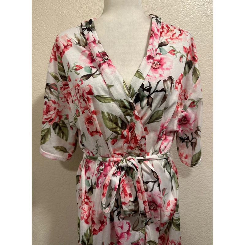 Show Me Your Mumu Floral White/pink House Robe 2