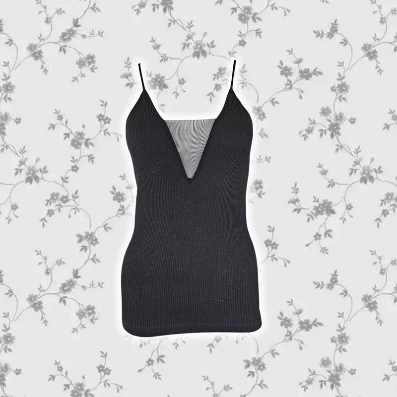 free people goth fitted cami top 1