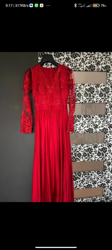 Sukienka czerwona balowa. r S 2