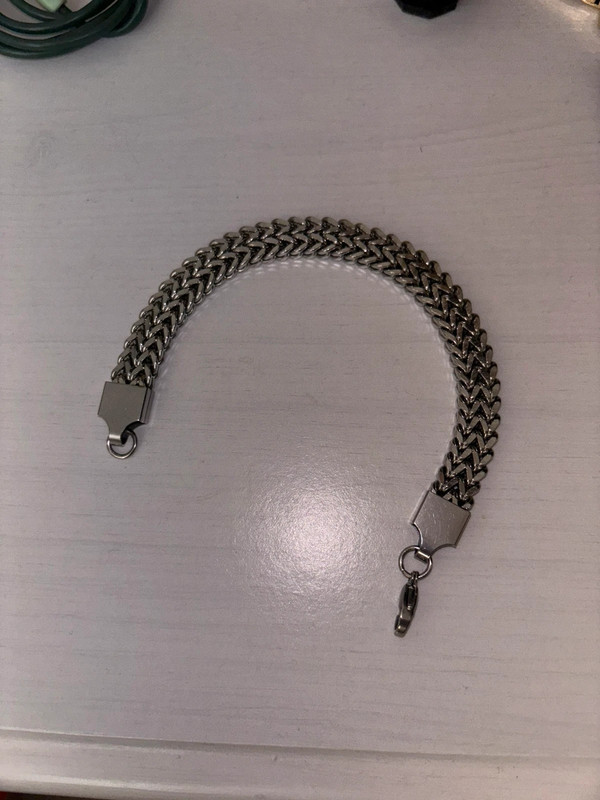 Bracciale artigianale acciaio 1