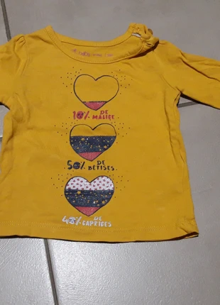 Sweat shirt, marke: Gémo, zustand: Sehr gut, größe: 1-3 Monate / 56, 2,00 €, 2,80 € inklusive Vinted-Käuferschutz