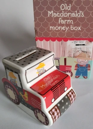 Old Macdonald's farm tractor money box🚜, brand: Churchill, condition: Very good, size: S, £2.50, £3.00 includes Buyer Protection