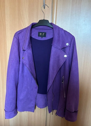 Perfecto suedine 52 HF violet, marca: HF Woman Collection, estado: Novo sem etiquetas, tamanho: 6XL / 52 / 24, €37.00, €39.55 inclui Proteção do Comprador