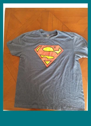 Tee shirt superman bleu, marque: Superman, état: Bon état, taille: L, 5,00 €, 5,95 € Protection acheteurs incluse