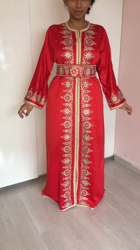 Caftan top marocain rouge