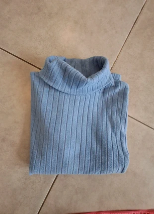Pullover col roulé bleu ciel M/L, brand: Stradivarius, condition: Good, size: L / 40 / 12, €6.00, €7.00 includes Buyer Protection