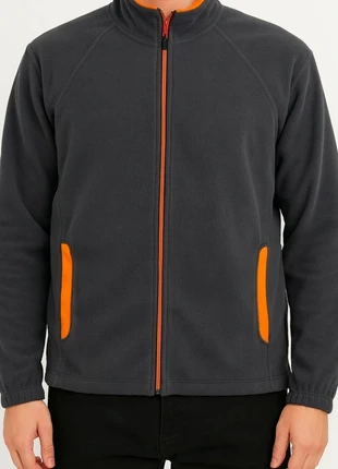 Veste polaire full zipp Starter gris anthracite avec détails orange taille S, brand: Starter, condizioni: Ottime, taglia: S, €10.00, €11.20 include la Protezione acquisti