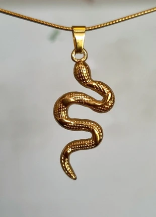 Goudkleurige ketting snake ● Stainlesssteel, état: Très bon état, 5,95 €, 6,95 € Protection acheteurs (Pro) incluse