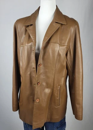 Veste Oakwood en cuir véritable marron clair T42 – coupe droite, patinée, à restaurer, marca: OAKWOOD, estado: Bueno, tamaño: L / 40 / 12, 25,00 €, 26,95 € Protección al comprador Pro incluida