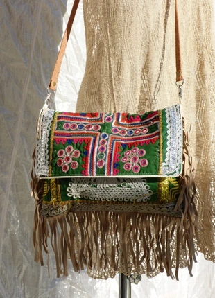 Sac ethnique broderies et franges, brand: Bohemian, condition: New without tags, €45.00, €47.95 includes Buyer Protection Pro