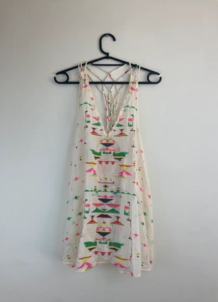 Top dos dénudé Ba&sh blanc coloré été classe chic élégant - L, brand: Ba&sh, condition: Very good, size: L / 40 / 12, €30.00, €32.20 includes Buyer Protection