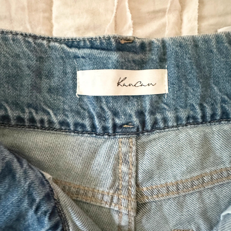 KanCan-Triple Play Jean Shorts-High rise-frayed hem-Triple buttons & Zips-NWT-Sz Med. 4