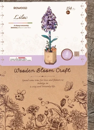 Robotime houten bloem lilac, marca: Robotime, estado: Novo com etiquetas, tamanho: Tamanho único, €11.95, €13.25 inclui Proteção do Comprador Pro