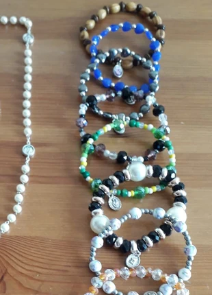 Set 9 bracciali e rosario collana - made in Italy, brand: Made In Italy, condizioni: Nuovo senza cartellino, €12.50, €13.83 include la Protezione acquisti