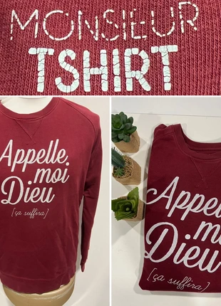 Sweat à motifs homme de Monsieur Tshirt taille L bordeaux, marca: Monsieur Tshirt, estado: Muy bueno, tamaño: L, 7,00 €, 8,05 € Protección al comprador incluida