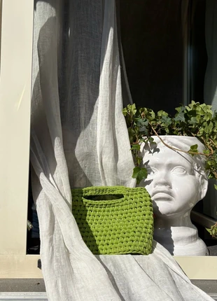 Borsa verde lime fatta a mano all’uncinetto, marca: fatto a mano, estado: Muito bom, €20.00, €21.70 inclui Proteção do Comprador