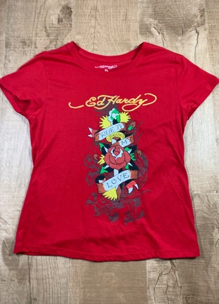 Tee-shirt Ed Hardy / XL / 44x59 cm / True to my love / Réf. 0453, marque: Ed Hardy, état: Très bon état, taille: XL / 42 / 14, 10,00 €, 11,20 € Protection acheteurs (Pro) incluse