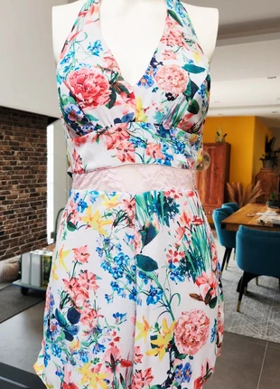 Combishort floral, brand: sans marque, condizioni: Buone, taglia: S / IT 40 / EU 36, €3.00, €3.85 include la Protezione acquisti