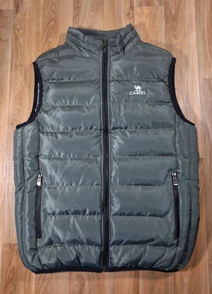 Doudoune sans manche Camel | Vert kaki logo brodé | Taille M | NEUVE, brand: Vintage Dressing, condition: New without tags, size: M, €19.99, €21.69 includes Buyer Protection