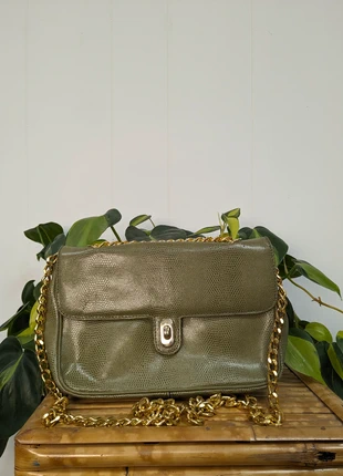 Sac Brumain vert lézard, marca: Ph Brumain, estado: Muito bom, €35.00, €37.45 inclui Proteção do Comprador Pro