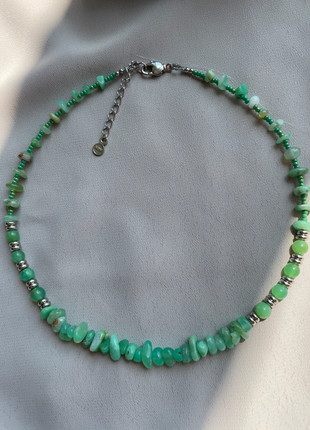 Natural Stones Chrysoprase Necklace, estado: Novo com etiquetas, €20.00, €21.70 inclui Proteção do Comprador