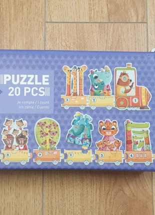Puzzle Djeco 20 pièces train pour apprendre à compter, brand: Djeco, condition: Very good, size: 3 years / 98 cm, €3.50, €4.38 includes Buyer Protection