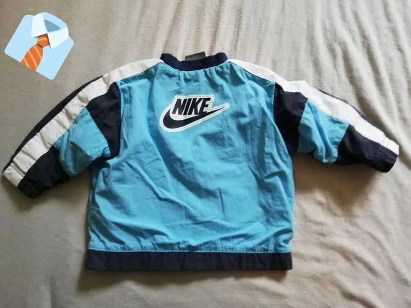 Veste Bleu Ciel "Nike" avec Logo - Taille 9-12 Mois - photo numéro 2
