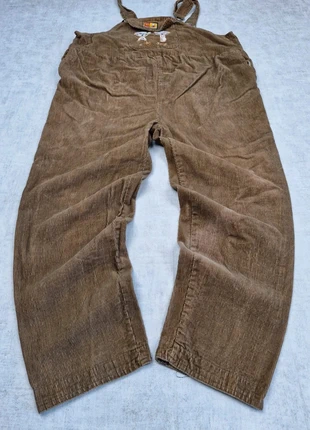 Salopette en velours brodé marron taille XXL, merk: Vintage Dressing, staat: Heel goed, maat: XXL / 44 / 16, € 19,90, € 21,60 inclusief Kopersbescherming Pro