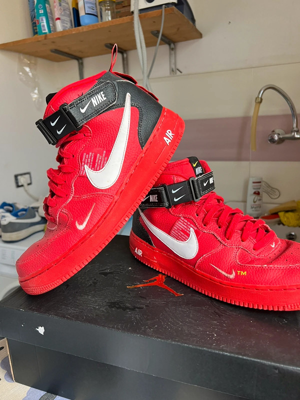 Nike Air Force 1 Mid '07 LV8 University Red White 804609-605 