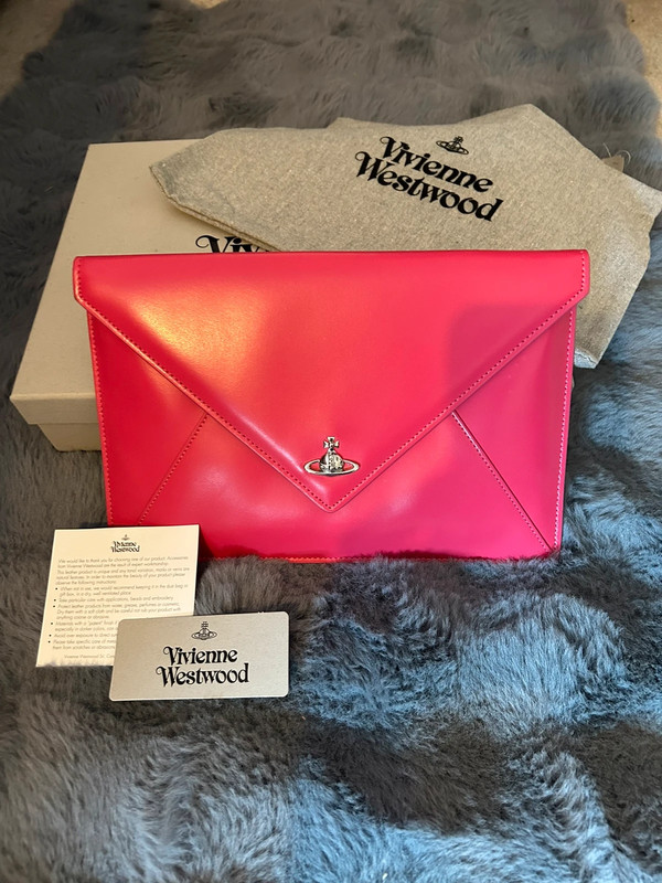 Vivienne Westwood Private Envelope Clutch in Pink