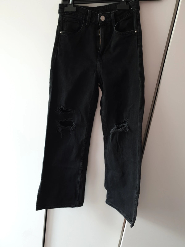 Jean troué aux genoux hot sale