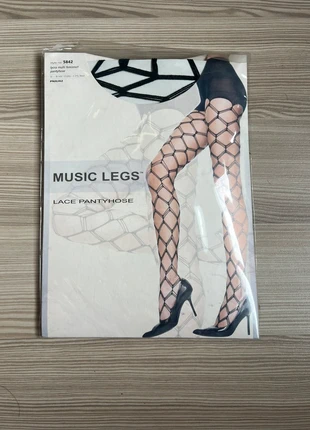 Collant Calze rete music legs, marca: Music Legs, estado: Nuevo con etiquetas, tamaño: M / 38 / 10, 2,50 €, 3,33 € Protección al comprador incluida