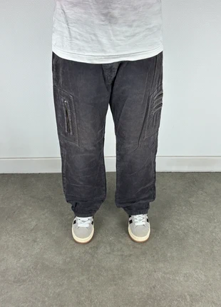 Pantalon cargo vintage large en velours côtelé / corduroy gris, marca: Vintage Dressing, estado: Bueno, tamaño: XL, 18,00 €, 19,60 € Protección al comprador Pro incluida